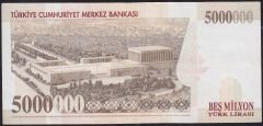 7.Emisyon 5000000 Lira F37 854689 Çok Çok Temiz+