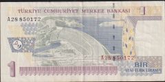 8.Emisyon 1 YTL A28 850172 Çok Temiz