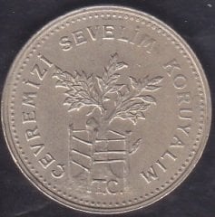 1990 Yılı 1000 Lira - Çevremizi Sevelim Koruyalım