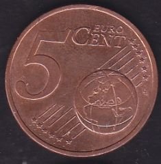 Avrupa 5 Euro Cent 2017 A Almanya