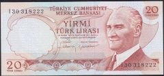 6.Emisyon 4.Tertip 20 Lira I30 318222 Çilaltı