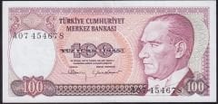 7.Emisyon 1.Tertip 100 Lira A07 454678 Çilaltı
