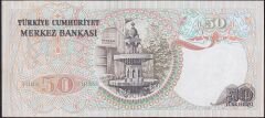6.Emisyon 2.Tertip 50 Lira I90 197490 Çok Çok Temiz