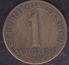 Avusturya 1 Şilin 1959