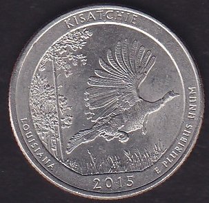 Amerika Çeyrek Dolar 2015 P  Hatıra Kisatchie - Louısıana