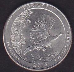 Amerika Çeyrek Dolar 2015 P  Hatıra Kisatchie - Louısıana