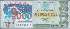 1999 31 ARALIK ÇEYREK BİLET - U SERİSİ