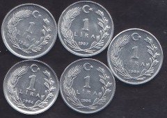 1984-85-86-87-88 YILI 1 LİRA ÇİL