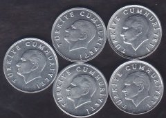 1984-85-86-87-88 YILI 1 LİRA ÇİL