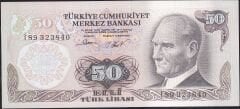 6.Emisyon 2.Tertip 50 Lira I89 323840 Çil