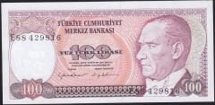 7.Emisyon 2.Tertip 100 Lira E88 429816 Çilaltı Çil
