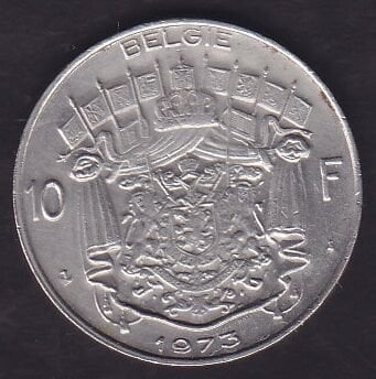 Belçika 10 Frank 1973