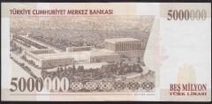7.Emisyon 5.000.000 Lira F23 933429 Çok Temiz+