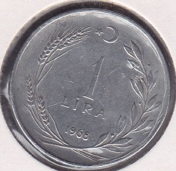 1968 YILI 1 LİRA ( DÜZ )