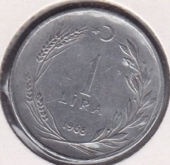 1968 YILI 1 LİRA ( DÜZ )