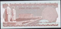 6.Emisyon 2.Tertip 20 Lira C81 119533 Çilaltı