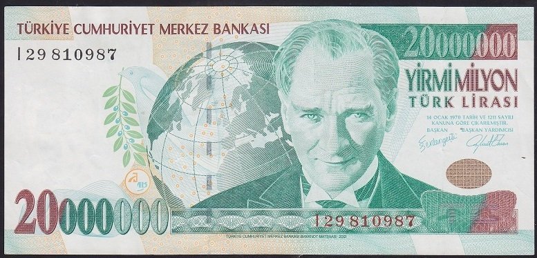 7.EMİSYON 20 000 000 LİRA I29 810987 ÇÇT +