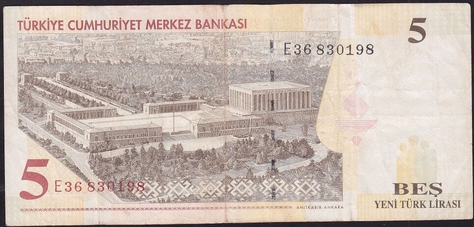 8.Emisyon 5 YTL E36 830198 Çok Temiz