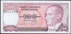 7.Emisyon 2.Tertip 100 Lira E88 429815 Çilaltı Çil