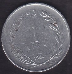 1964 YILI 1 LİRA ( TERS )
