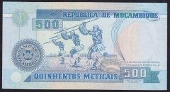 MOZAMBİK 500 METİCAİS 1991 ÇİL eski kağıt para fiyatları