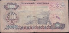 6.Emisyon 1.Tertip 1000 Lira A05 227762 Temiz