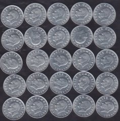 1985 YILI 1 LİRA ÇİL - 25 ADET