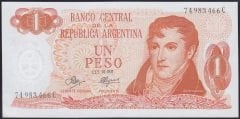 Arjantin 1 Peso 1972 Çilaltı Çil Pic k287c