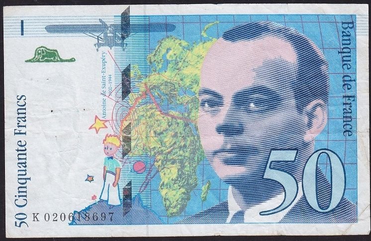 Fransa 50 Frank 1994 Çok Temiz