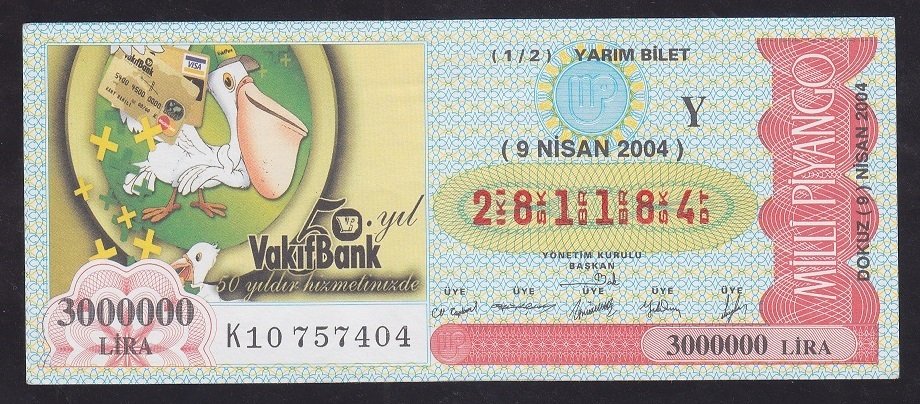2004 9 NİSAN YARIM BİLET