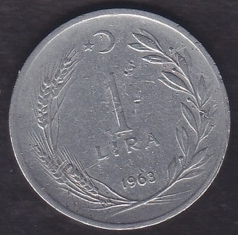 1963 YILI 1 LİRA ( TERS )