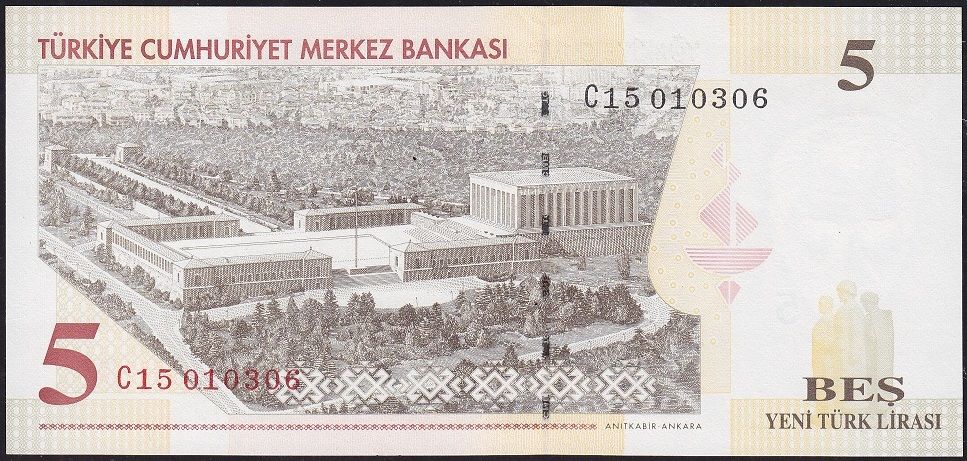 8.Emisyon 5 YTL C15 010306 Çil