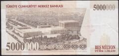 7.Emisyon 5 000 000 Lira F48 527017 Çok Temiz+
