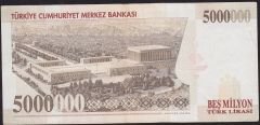 7.Emisyon 5 000 000 Lira J07 866422 Çok Temiz