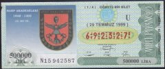 1999 29 TEMMUZ ÇEYREK BİLET - U SERİSİ
