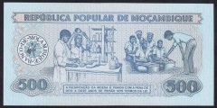 Mozambik 500 Meticais 1980 ÇİL Pick 127