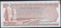 6.Emisyon 2.Tertip 20 Lira C73 286496 Ççt Çilaltı