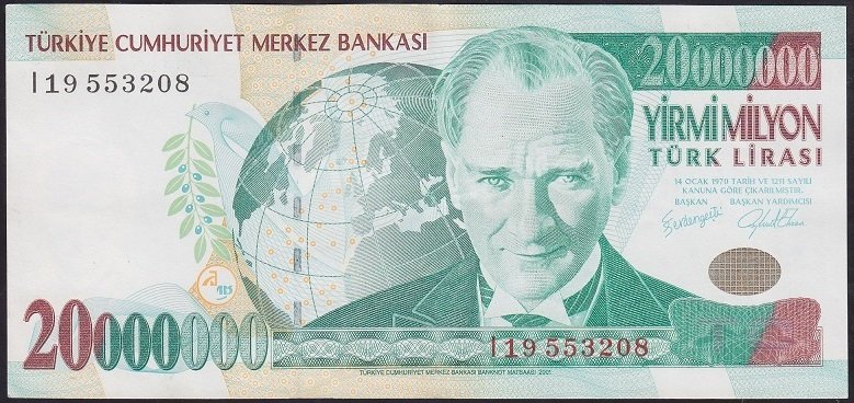 7.EMİSYON 20 000 000 LİRA I19 553208 ÇÇT ÇİLALTI