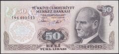6.Emisyon 2.Tertip 50 Lira I84 499543 Çil