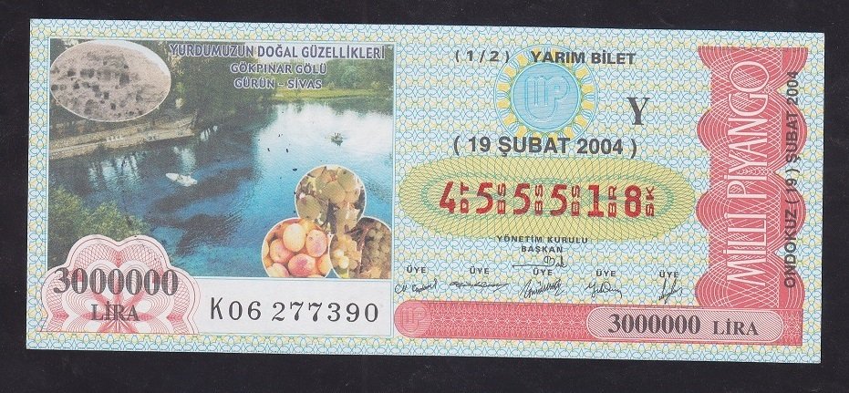 2004 19 ŞUBAT YARIM BİLET
