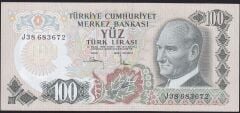 6.Emisyon 3.Tertip 100 Lira J38 683672 Çok Çok Temiz+