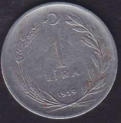 1959 YILI 1 LİRA ( TERS )