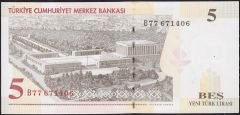 8.Emisyon 5 YTL B77 671406 Çilaltı ( Kat yok )