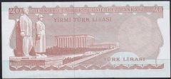 6.Emisyon 3.Tertip 20 Lira G86 711198 Çok Çok Temiz+