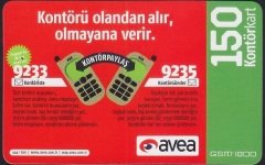 AVEA HAZIR KART 150 KONTÖR - KONTÖR PAYLAŞ - SKT 2010