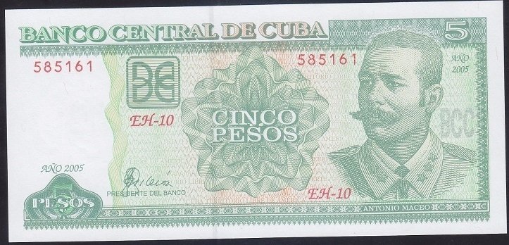 KÜBA 5 PESOS 2005 ÇİL