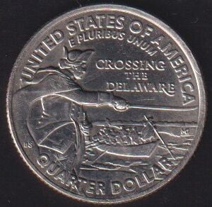 Amerika Çeyrek Dolar 2021 D George Washington - Delaware'i Geçmek