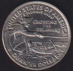 Amerika Çeyrek Dolar 2021 D George Washington - Delaware'i Geçmek