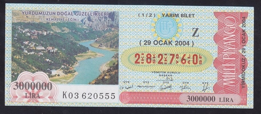 2004 29 OCAK YARIM BİLET