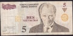 8.Emisyon 5 YTL E01 118620 Temiz